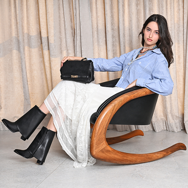 botine damă piele ecologică negru 0162023
