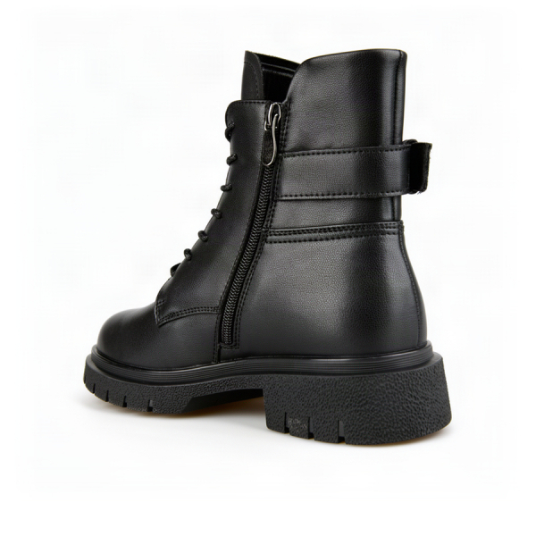 lady's boots genuin leather black 0162666