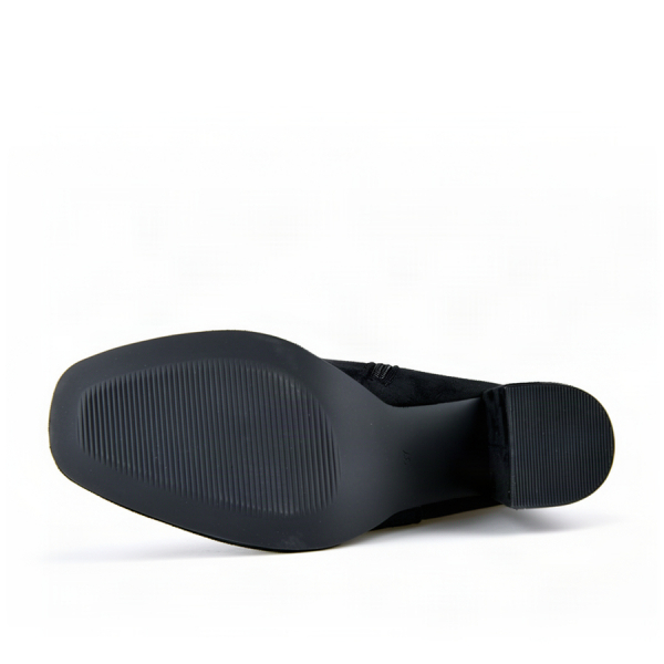 botine damă textil negru 0163226