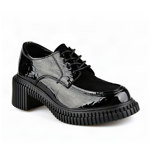 pantofi damă piele naturală negru 0163072