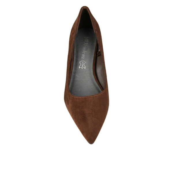 lady's shoes textile brown 0162988
