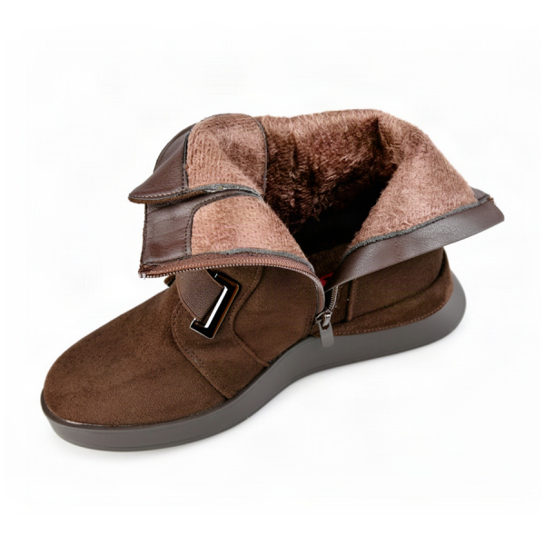 lady's boots textiles brown 0162465