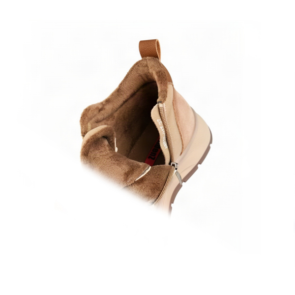 botine damă piele naturală bej 0162868