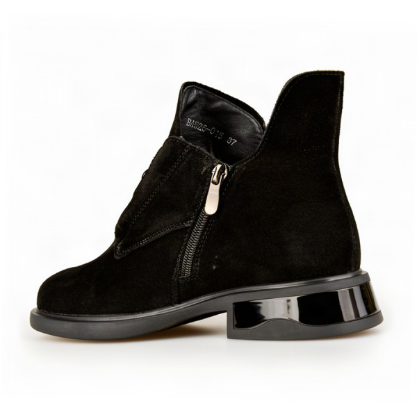 lady's boots genuin leather black 0162656