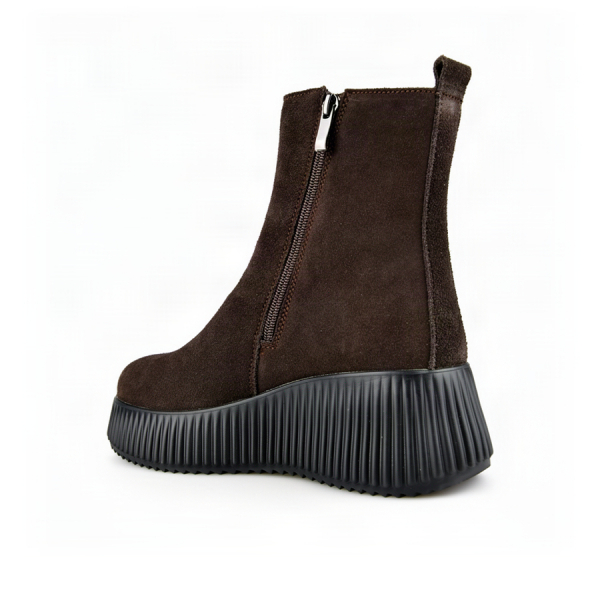 botine damă piele naturală maro 0163065