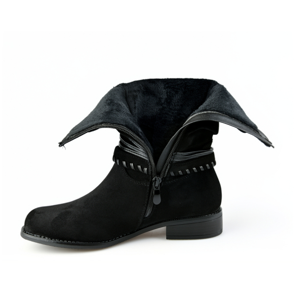 lady's boots textiles black 0162784