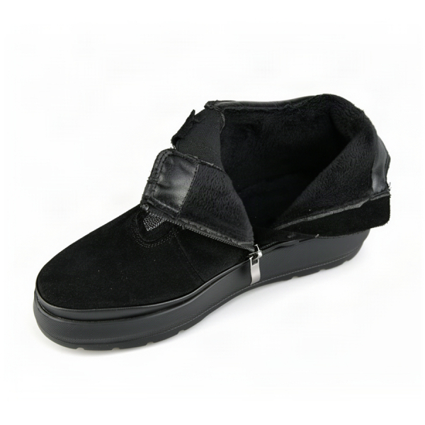 lady's boots genuin leather black 0163412