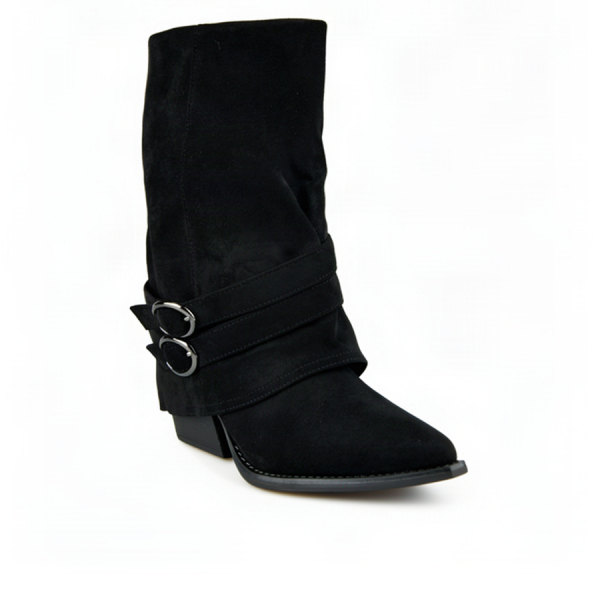 cizme damă textil negru 0162835