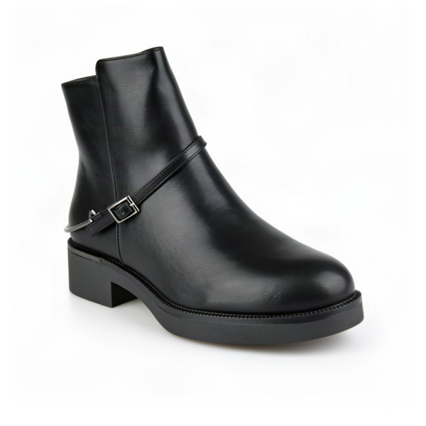 lady's boots synthetic leather black 0162474