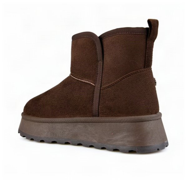 botine damă textil maro 0163237
