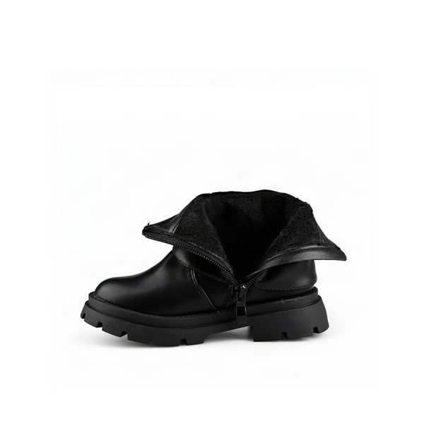 kids boots synthetic leather black 0162555