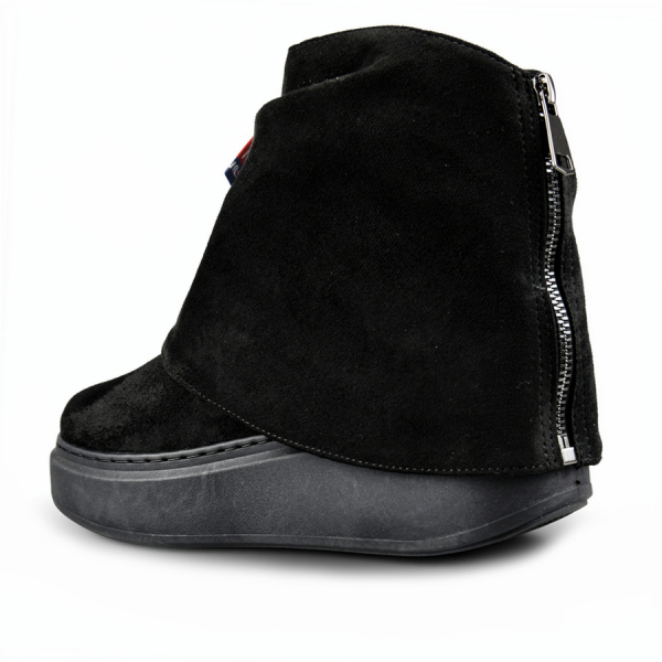 botine damă textil negru 0162715