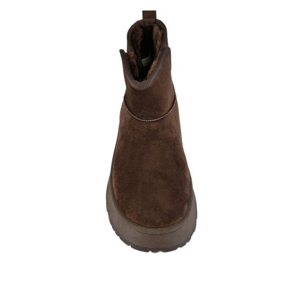 botine damă textil maro 0163240