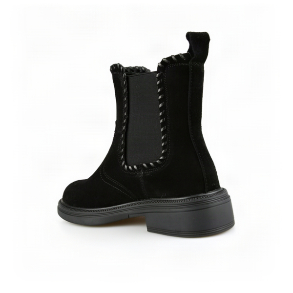 botine damă piele naturală negru 0162673