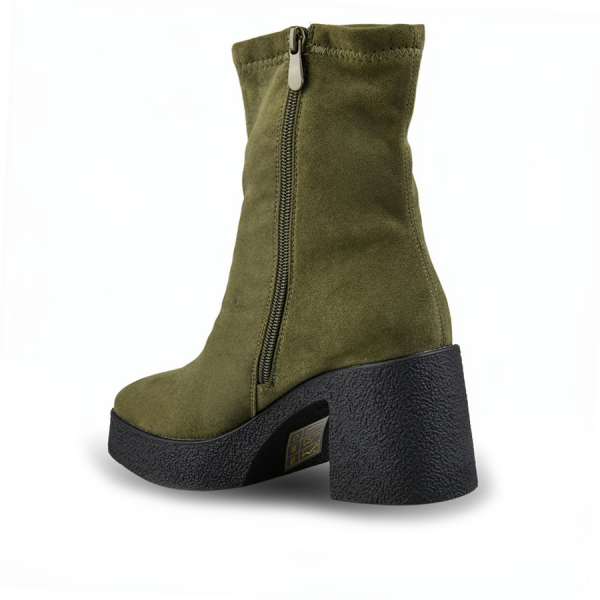 botine damă textil verde 0162774