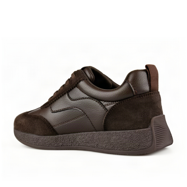 adidași damă piele naturală maro închis 0162864