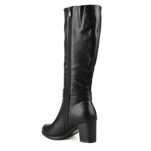 cizme damă piele ecologică negru 0162503