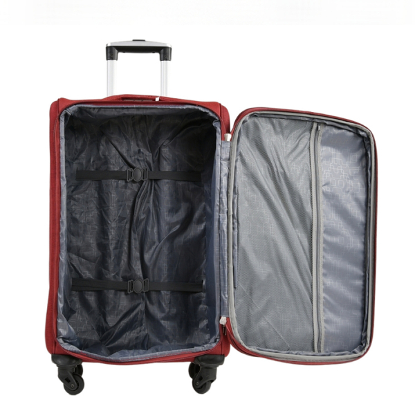 medium suitcase textile bordeaux 0163709