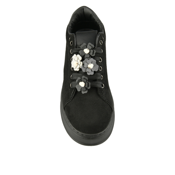 adidași damă textil/piele ecologică negru 0162696