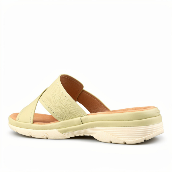 lady's slippers synthetic leather green 0160697