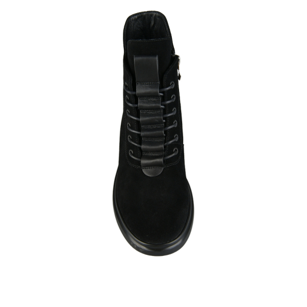 botine damă piele naturală negru 0162879