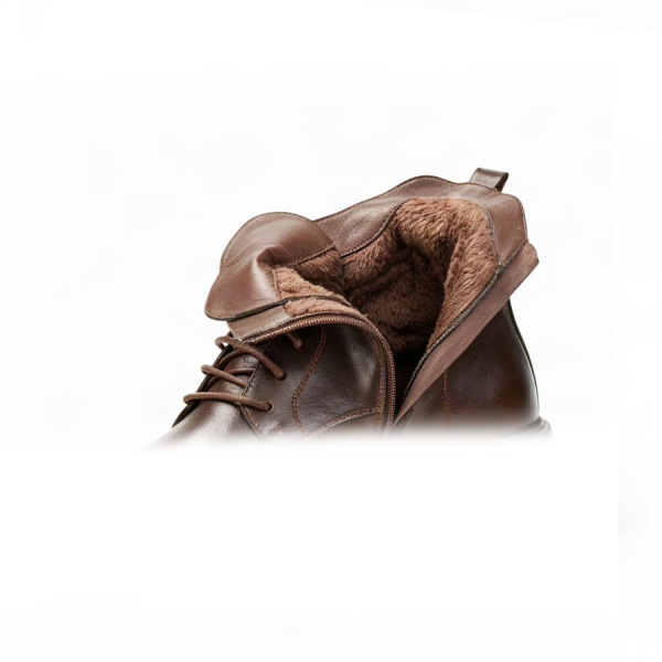 lady's boots synthetic leather dark brown 0162806