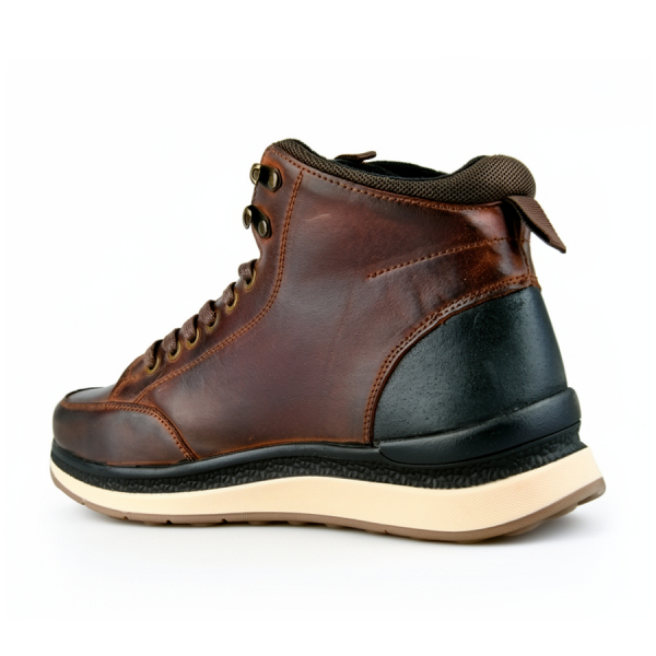 botine bărbați piele naturală maro închis 0162942