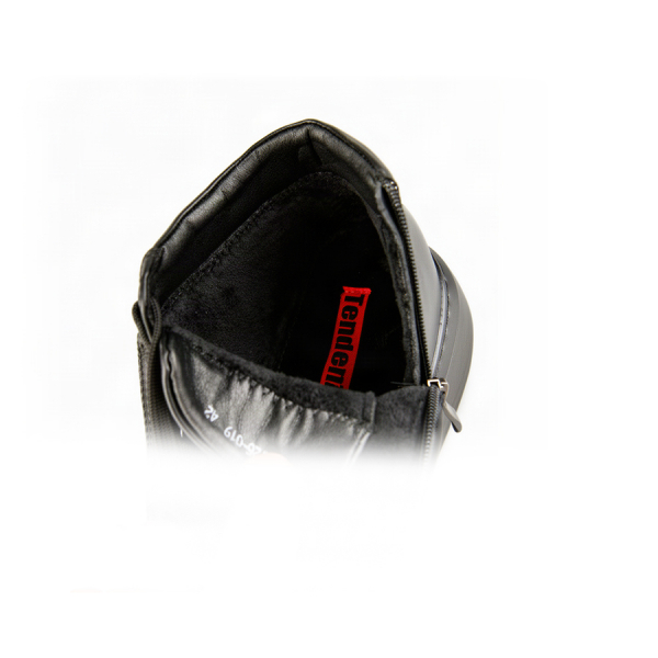 botine bărbați piele naturală negru 0162771