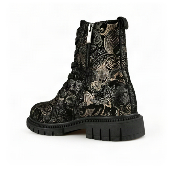 lady's boots genuin leather black 0163414