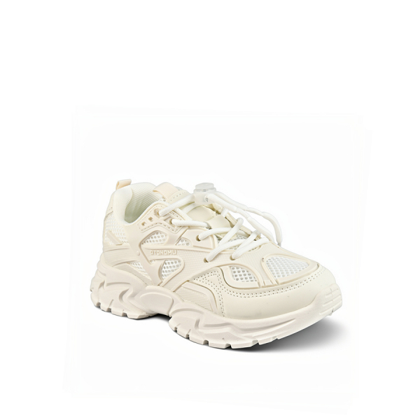 kids sneakers eco leather/textile beige 0161803