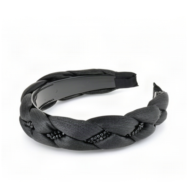 diademă pentru păr damă textil/polipropilenă negru