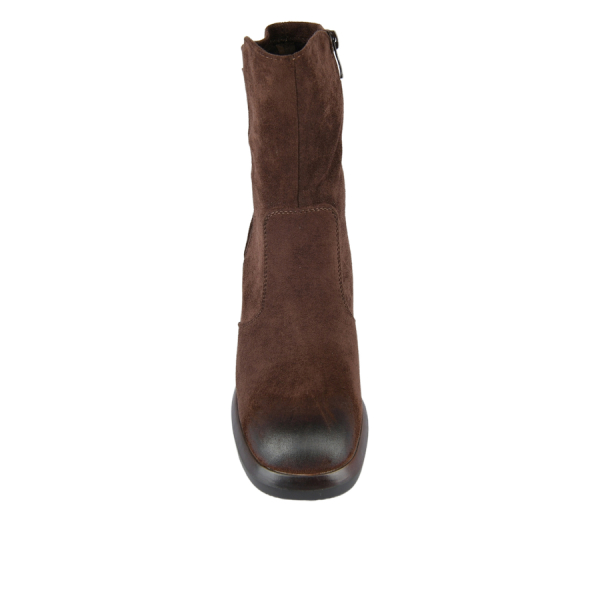 botine damă textil maro 0162813