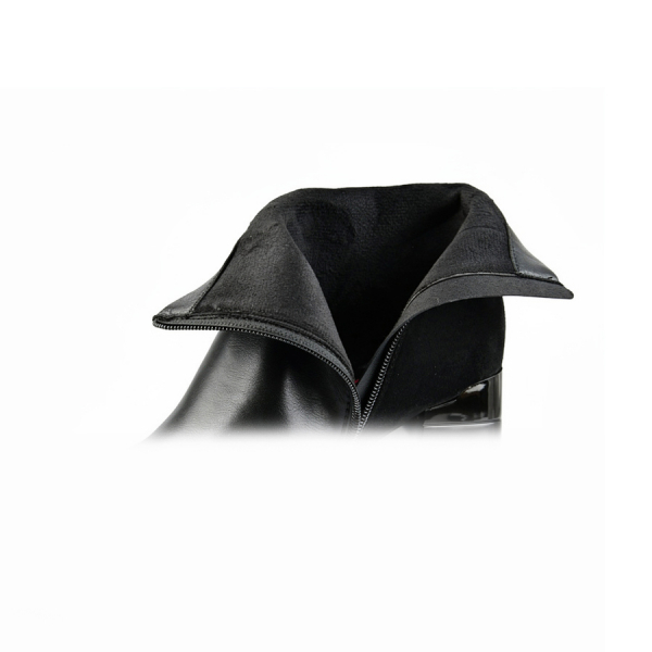 botine damă piele ecologică/textil negru 0162052