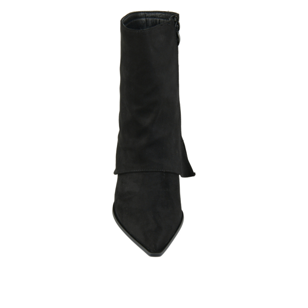 botine damă textil negru 0163208