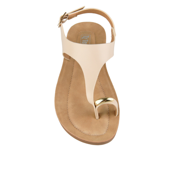 lady's sandals synthetic leather white 0161339
