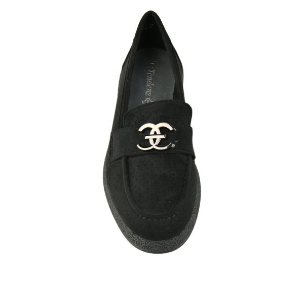 lady's shoes textiles black 0160486