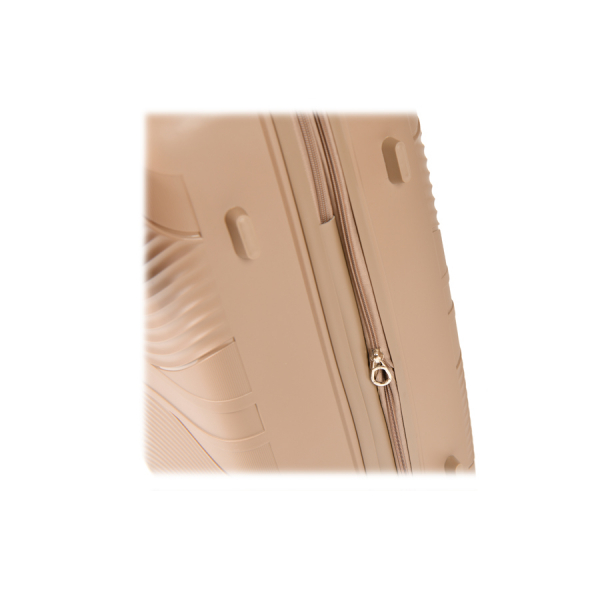 small suitcase polypropylene light brown 0161439
