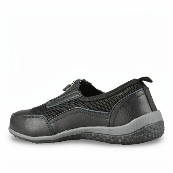 lady's shoes genuine leather/textile black 0161634