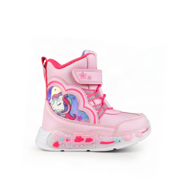 kids boots synthetic leather pink 0162291