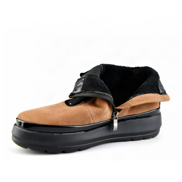 lady's boots genuin leather beige 0163413