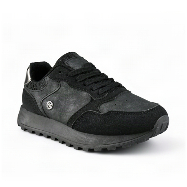 adidași damă piele ecologică/textil negru 0162585