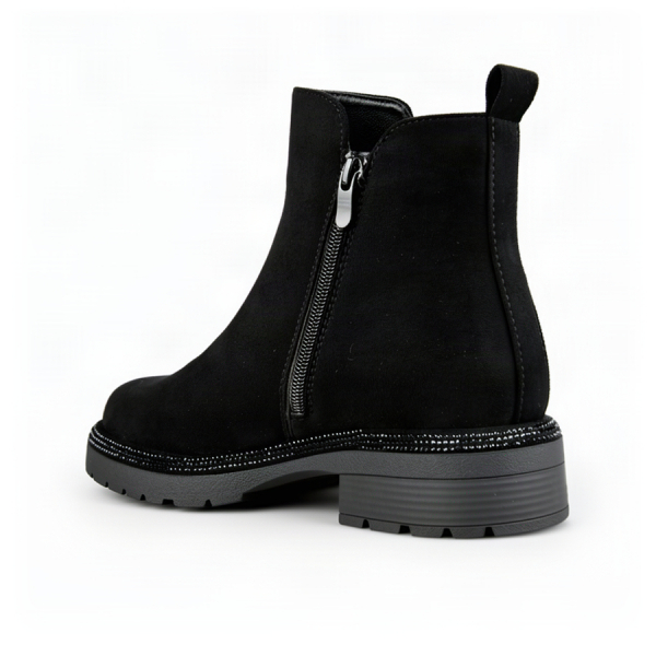 lady's boots textiles black 0162439
