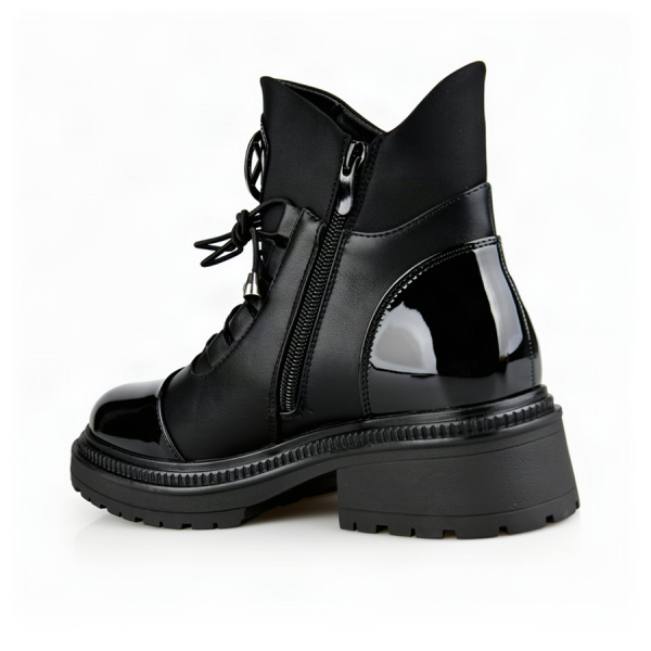 lady's boots eco leather/textile black 0162511