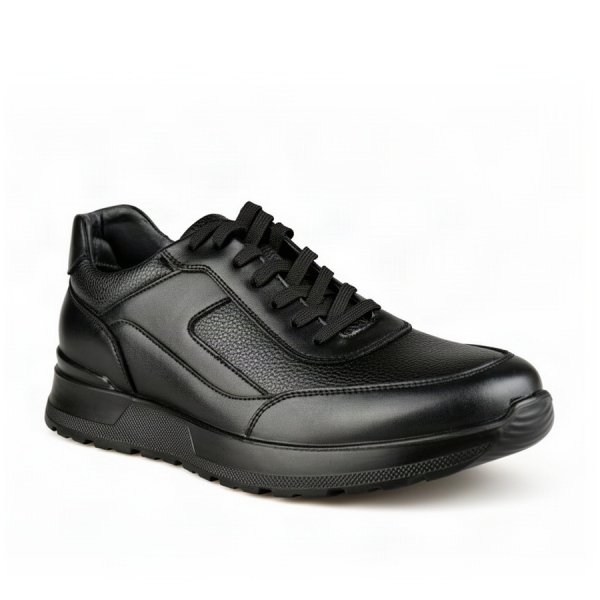 men's shoes genuin leather black 0162122