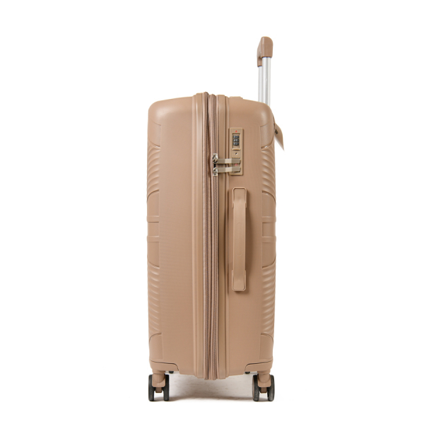 medium suitcase polypropylene light brown 0161440