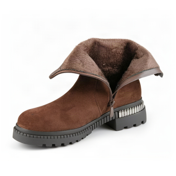 lady's boots textiles brown 0162778
