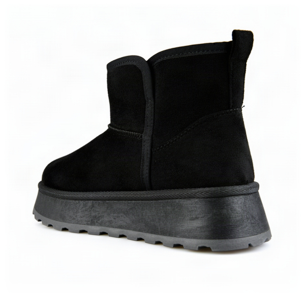 botine damă textil negru 0163241
