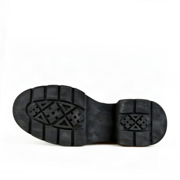 botine damă piele naturală negru 0162880