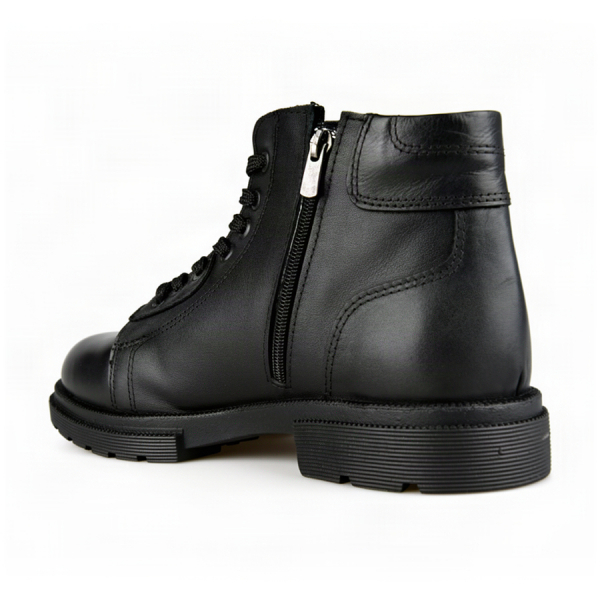 botine bărbați piele naturală negru 0164059