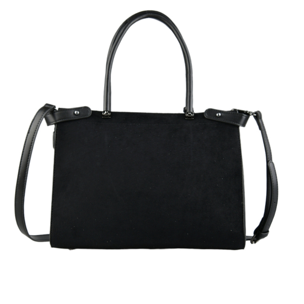 lady's bag synthetic leather/textile black 0163269